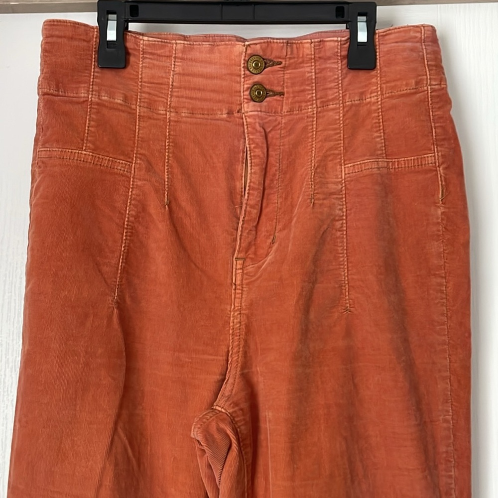 We The Free Rust/Orange Flare Corduroy Pants - Picture 6 of 16